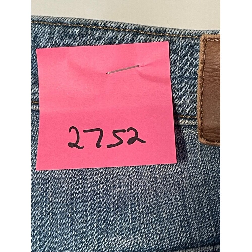 Madewell jeans womens 29 9" high rise skinny 32 x 29 distressed blue - Picture 10 of 10